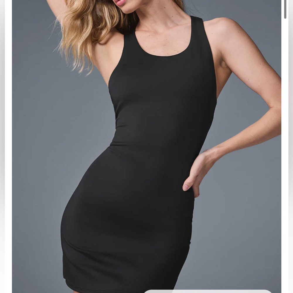 ALO Yoga Airlift Fly Dress | Built-In Bra | Open Back | athleisure tennis dress